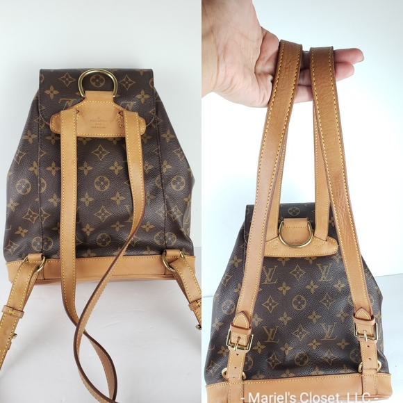 Authentic Louis Vuitton Montsouris MM Backpack #2928M - Picture 4 of 12